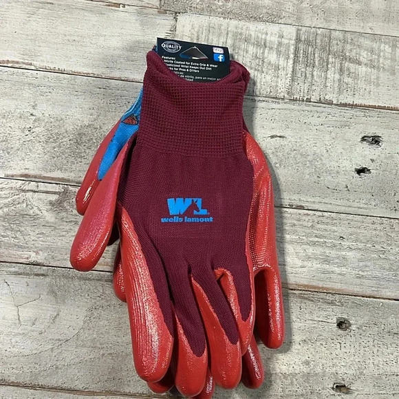 Wells Lamont Work &‎ Home Nitrile coated gloves Adult M Youth OS work & home NWT - Picture 2 of 6